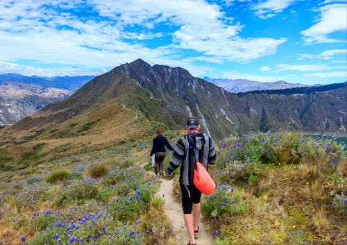 Hiking Couple in Mountains