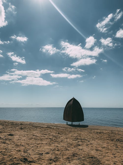 Imagine de stoc gratuită din apă albastră, cabana, cer albastru