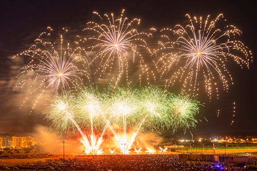 Fireworks Display during Night Time