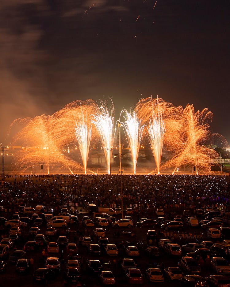 Firework Show At Night