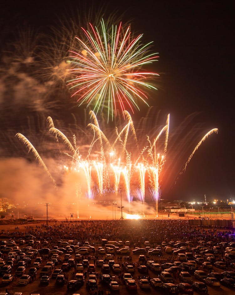 Fireworks Show At Night