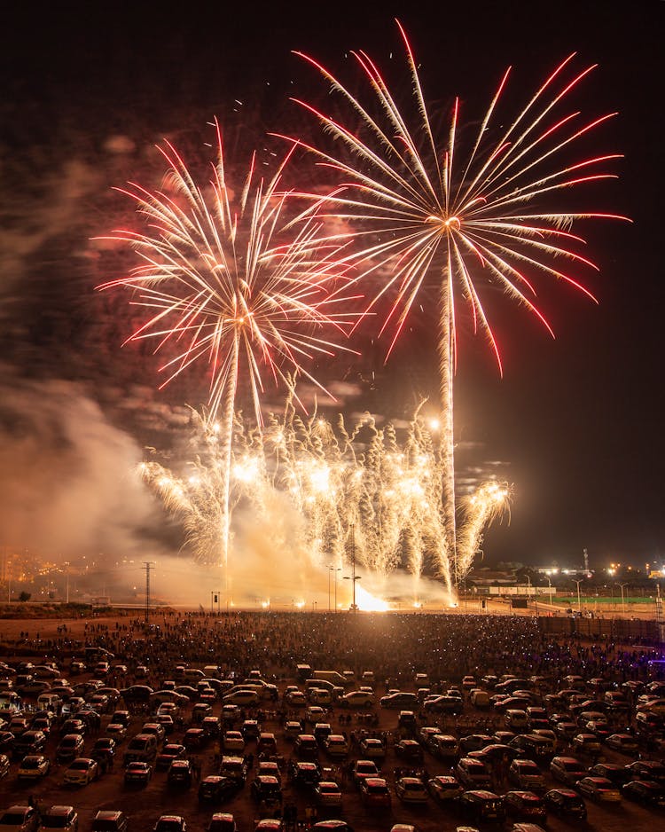 Fireworks Show At Night