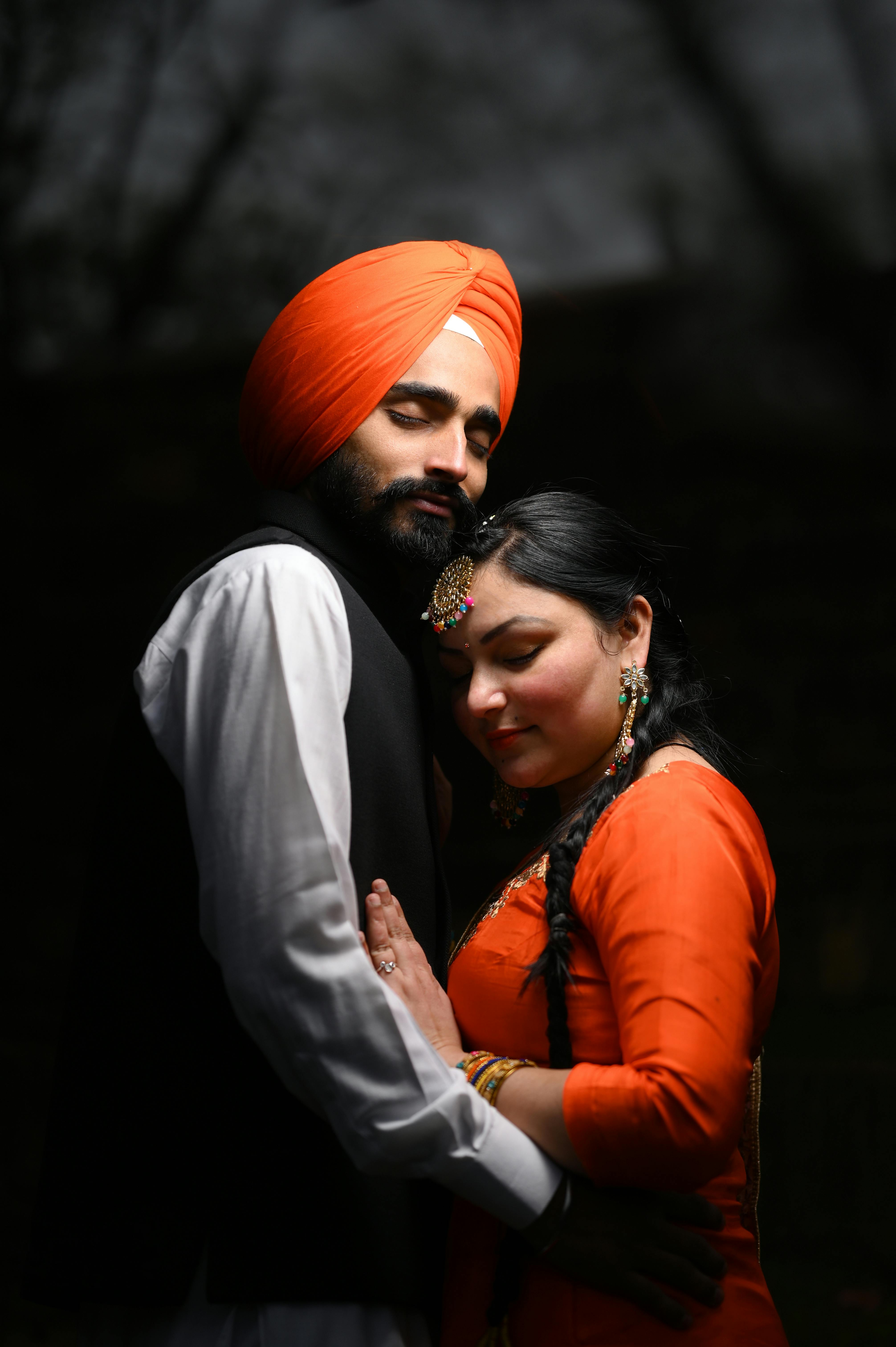 Newly Married Punjabi Couple Pics, Bridal Couple HD phone wallpaper | Pxfuel