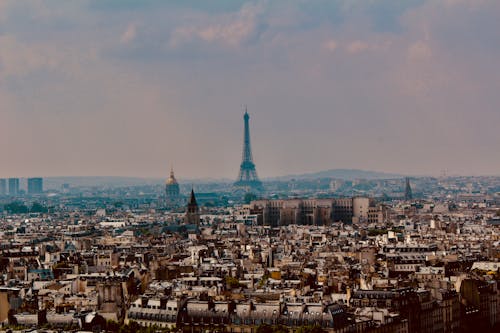 무료 에펠 탑의 항공보기 스톡 사진