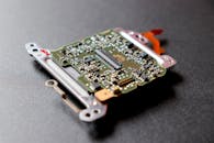 Close-up of Computer Circuit on Table