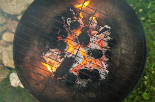 Gratis lagerfoto af BBQ-mad, brand, flamme