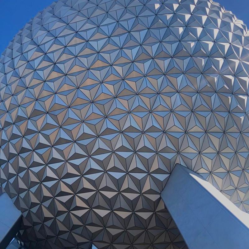 Spaceship Earth geodesic sphere at Epcot in Walt Disney World