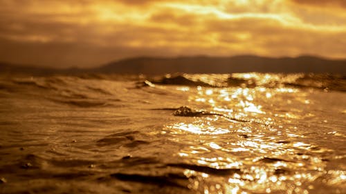 日落, 水紋理, 紋理 的 免費圖庫相片