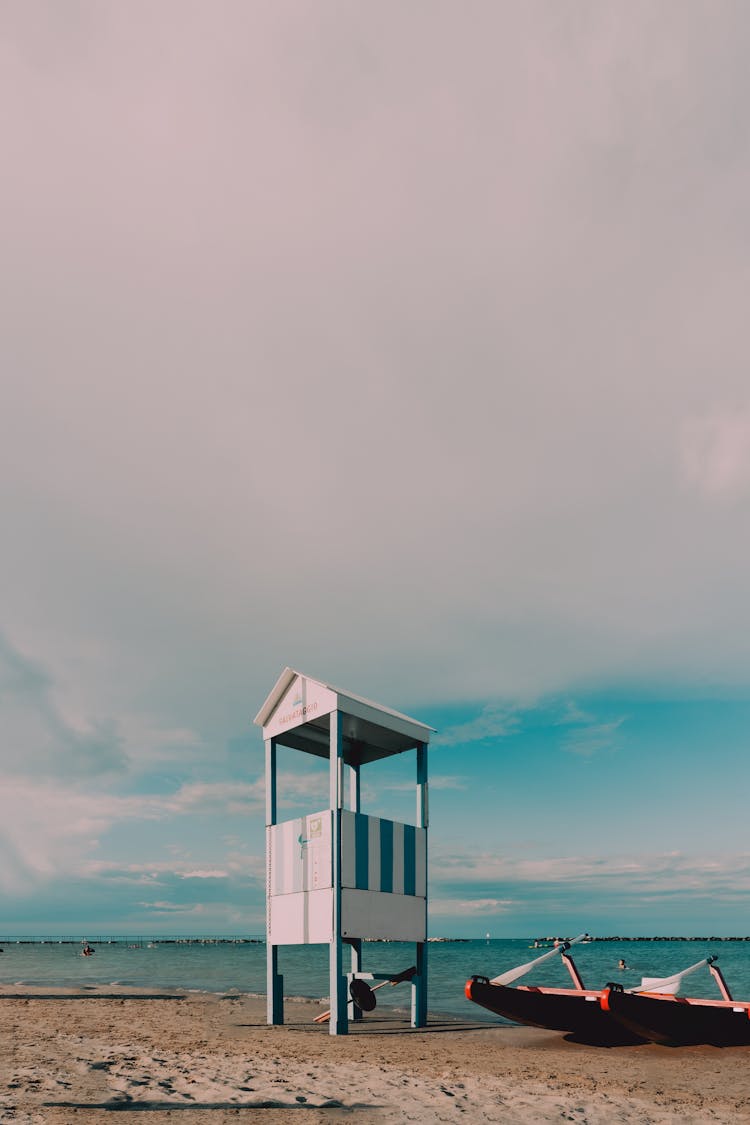 Safeguard Booth On Sand Beach