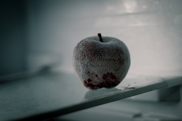 Red Apple Fruit On White Table