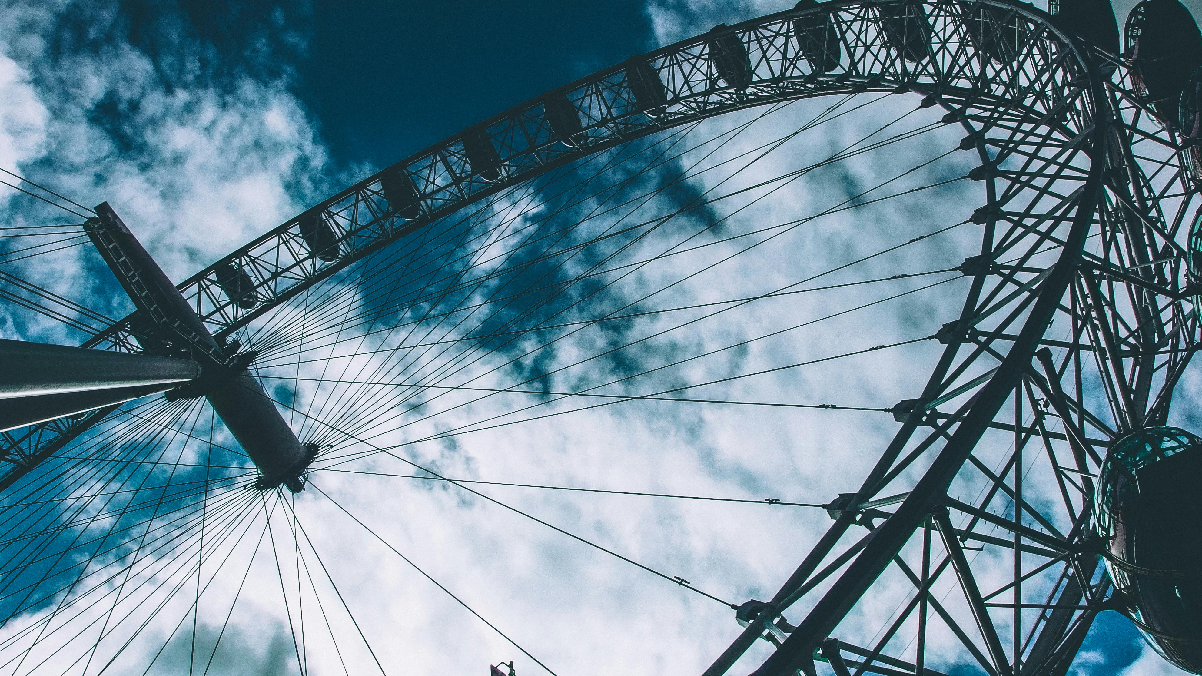 Worm S Eye Photography Of Ferris Wheel Free Stock Photo Images, Photos, Reviews