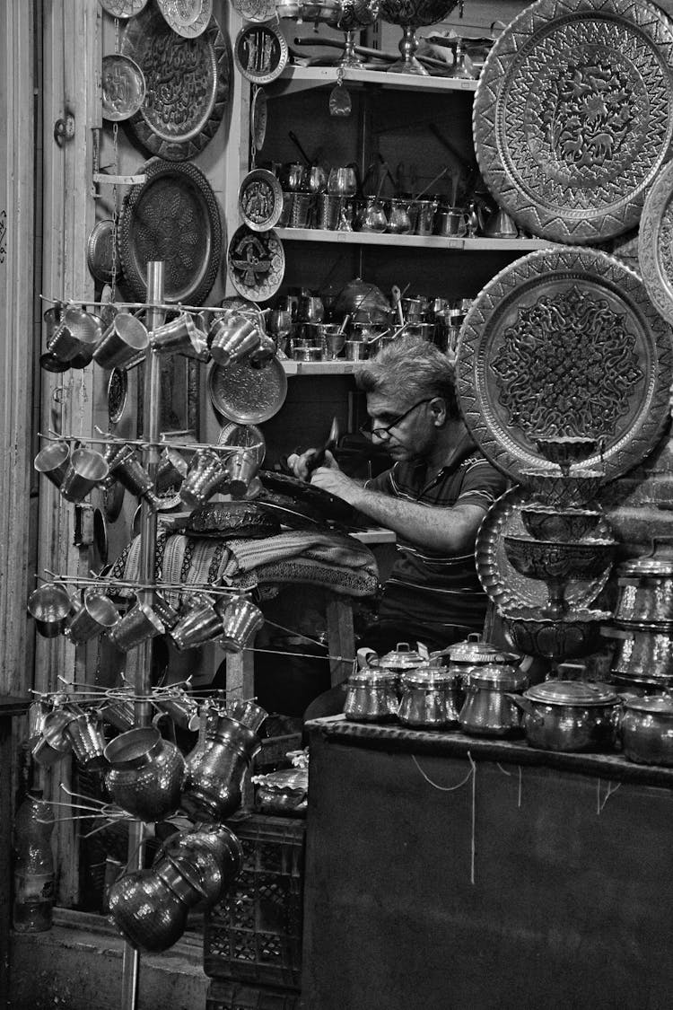 Coppersmith In Old Bazaar