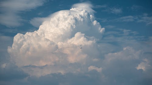 White Clouds on Blue Sky