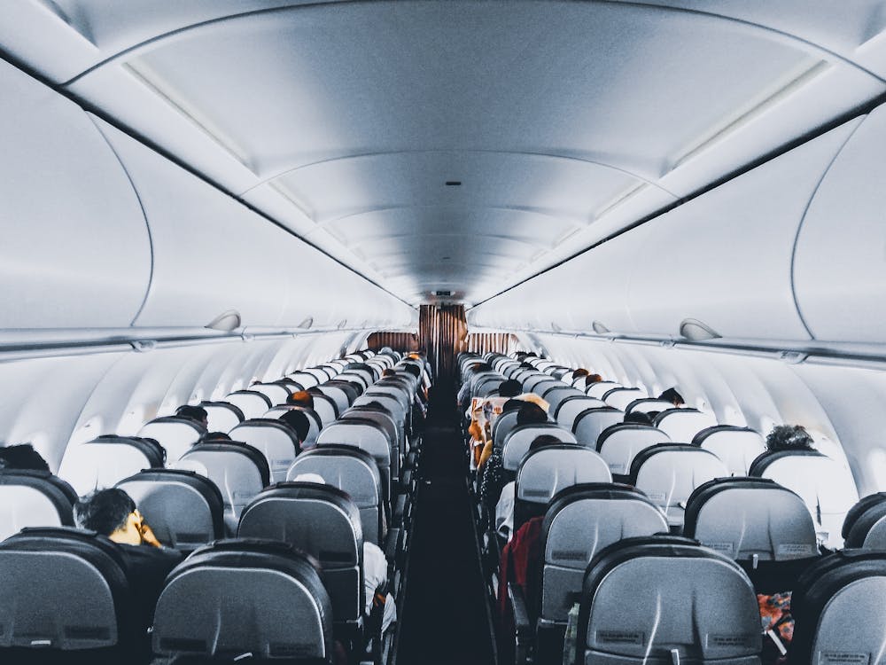 People Inside Commercial Air Plane