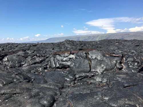 Cooled Lava after an Eruption