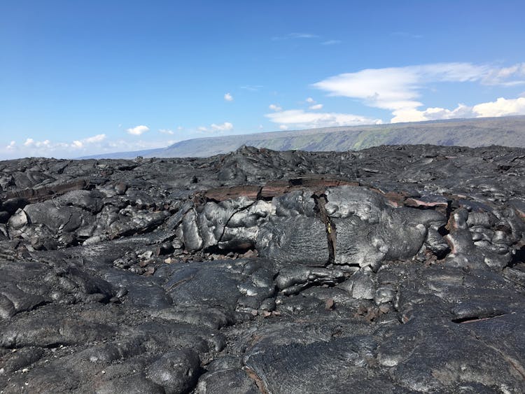 Cooled Lava After An Eruption