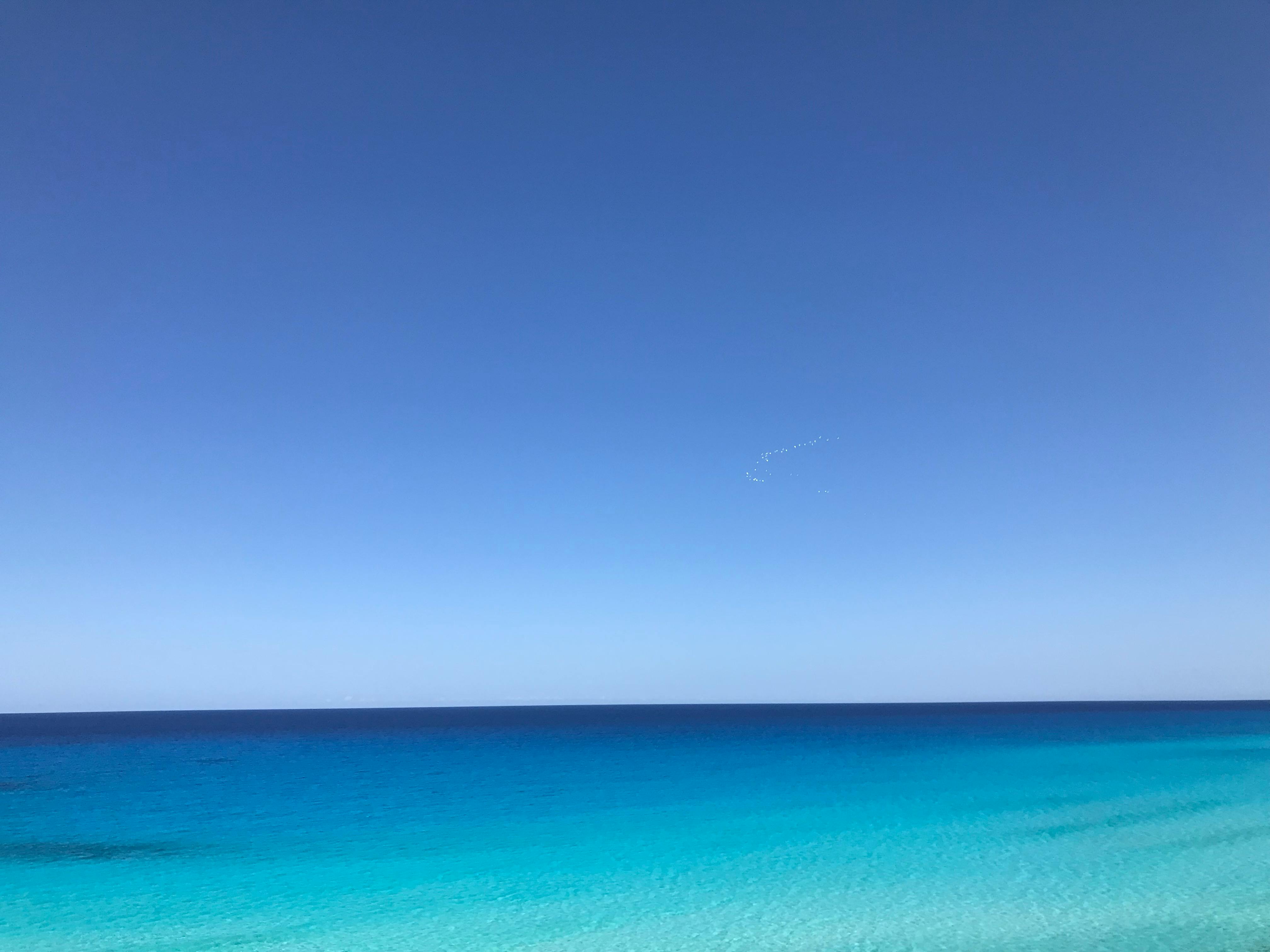 Free stock photo of clear sky, sea, sky blue