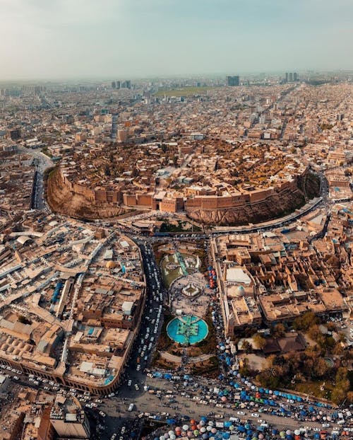 Ücretsiz Erbil şehri Drone Gözlerinde Stok Fotoğraflar
