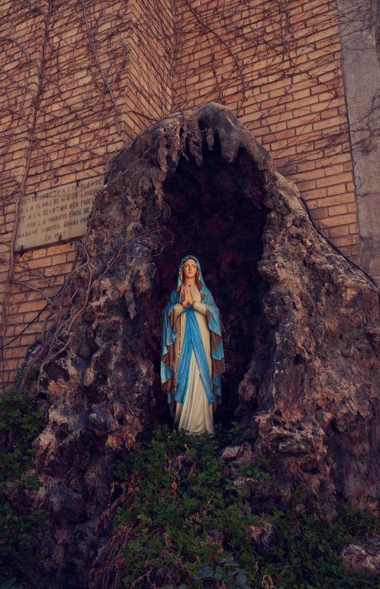 Virgin Mary In A Grotto