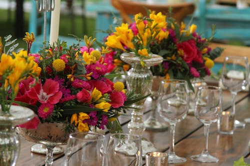 Free Glasses on the Table Stock Photo