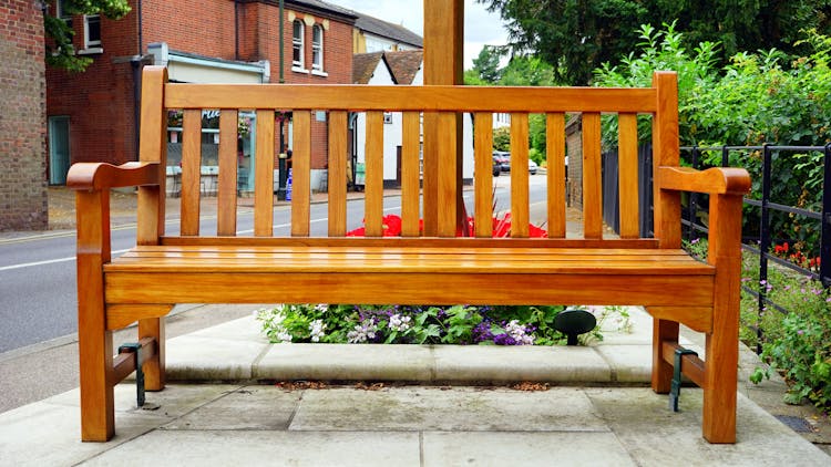 Brown Wooden Bench