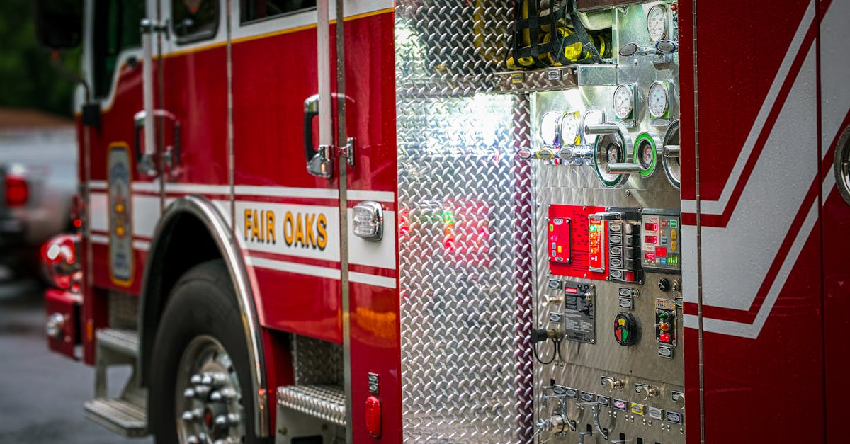 How to draw a firefighter truck