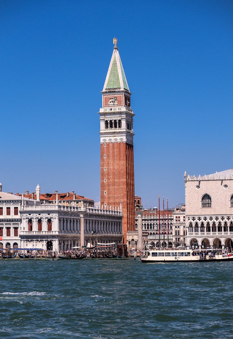 Saint Mark Church Bell Tower In Venice, Italy