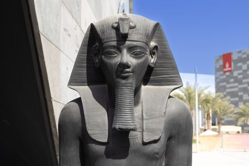 Statue of an Ancient Egyptian Pharaoh in Museum · Free Stock Photo