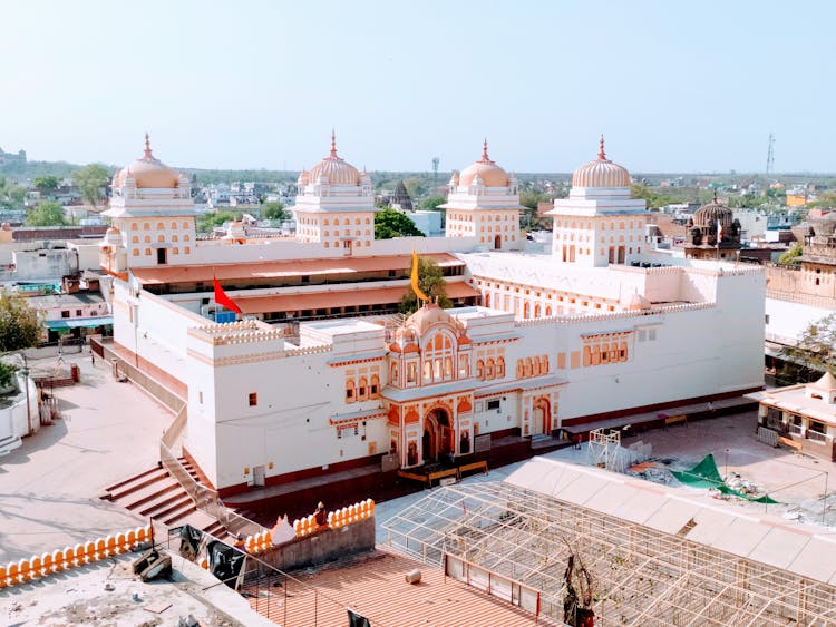 Facade Of The Ram Raja Temple In Pradesh India