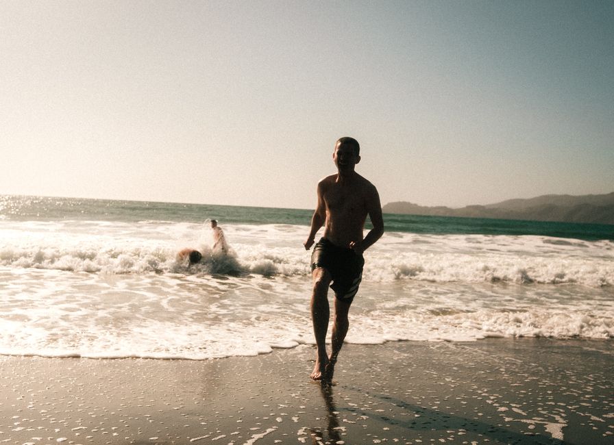 man enjoying a healthy active lifestyle after full recovery man enjoying a healthy active lifestyle after full recovery