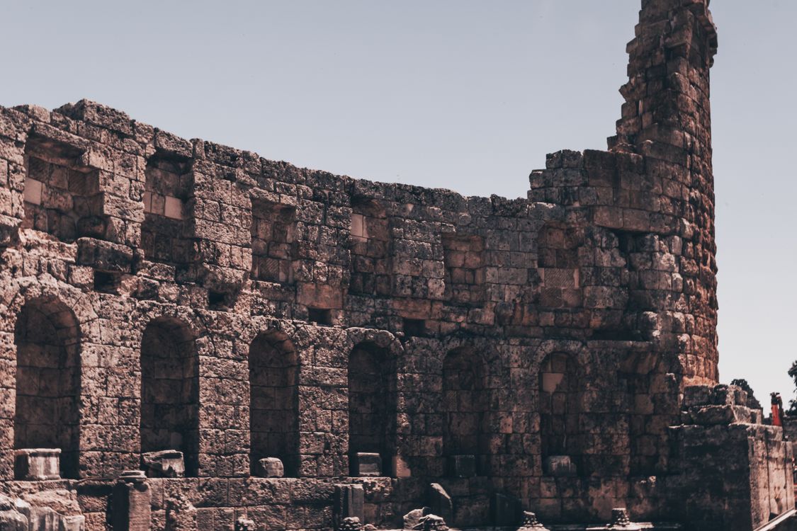 Wall In Ancient Ruins Free Stock Photo wall-in-ancient-ruins-free-stock-photo