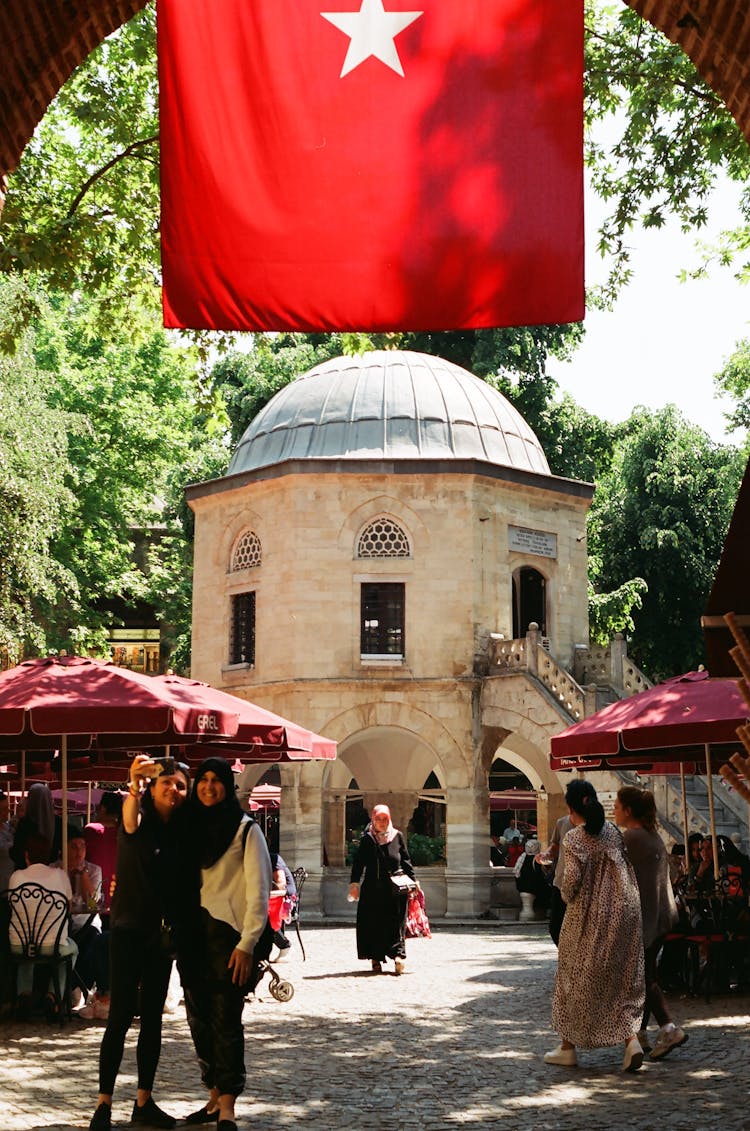 The Mescit In The Middle Of The Koza Han Courtyard