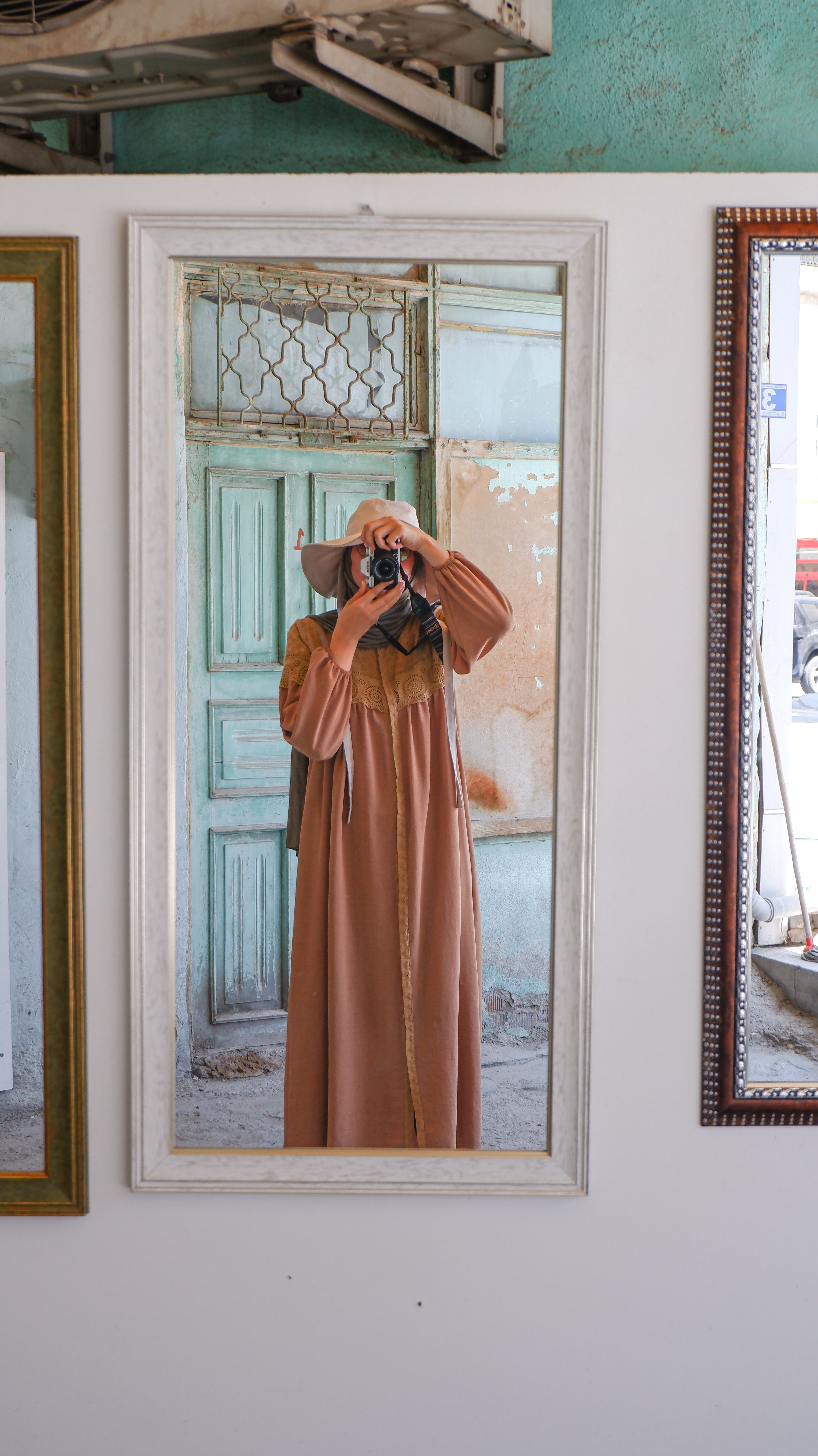 Woman in traditional ethnic outfit breathable cotton kurta monsoon