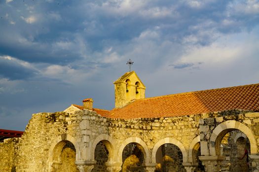 Ruins of the Church and Convent of St. John the Evangelist in Rab, Croatia