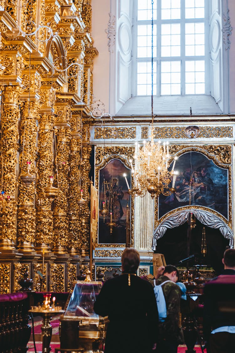 People Inside A Church