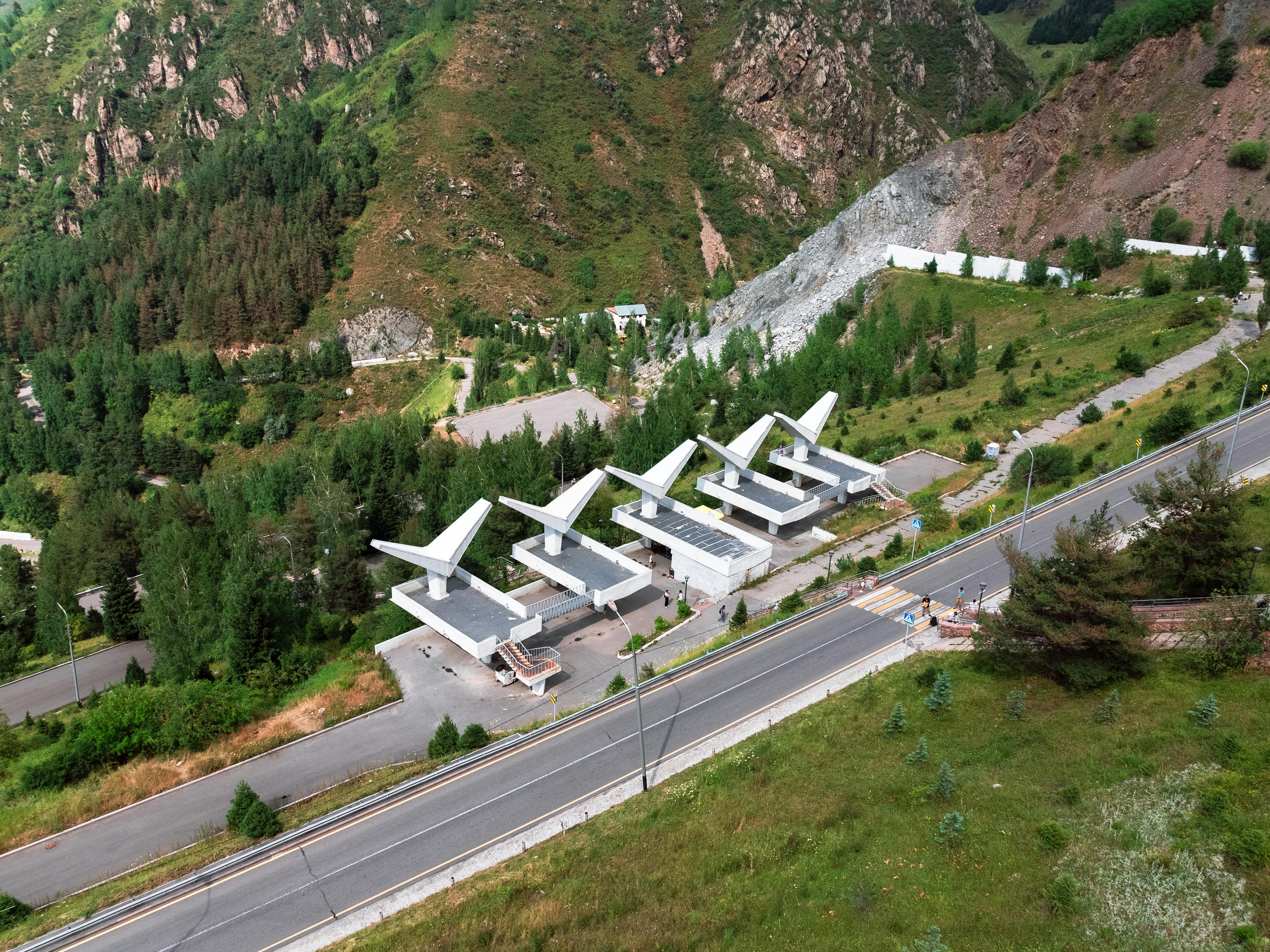 бесплатная Бесплатное стоковое фото с Аэрофотосъемка, дорога, казахстан Стоковое фото