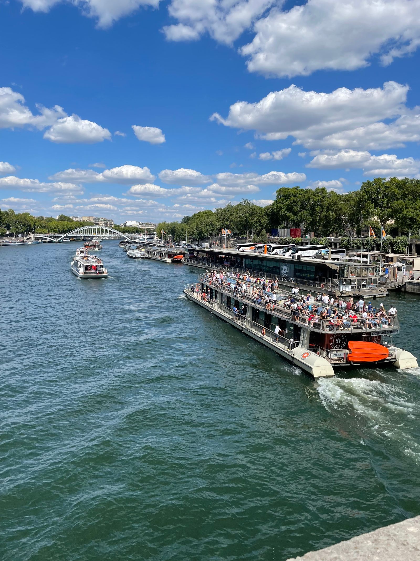 Seine River cruise boat Paris