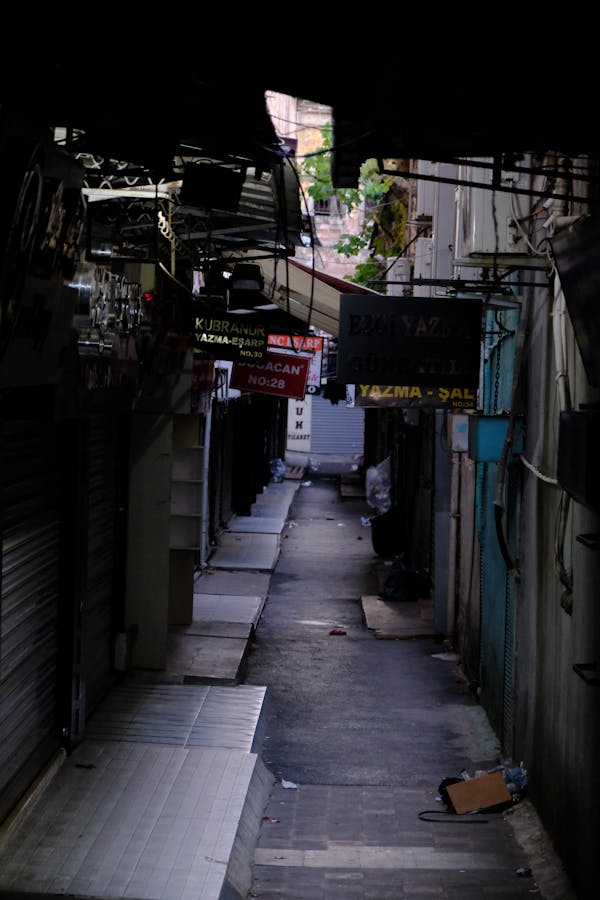 A Narrow Alley in the Market