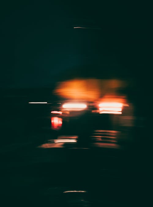 Dark Photo of Blurred Lights