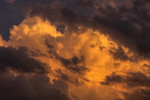 An Orange Cloudy Sky 