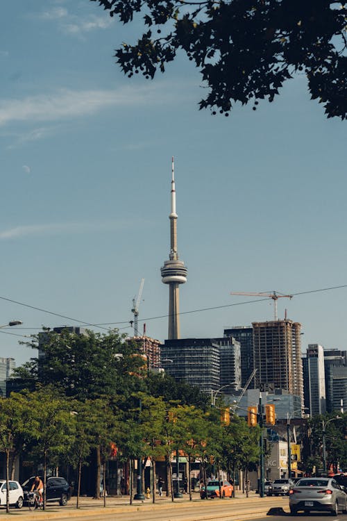 Kostenloses Stock Foto zu architektur, aufnahme von unten, cn turm