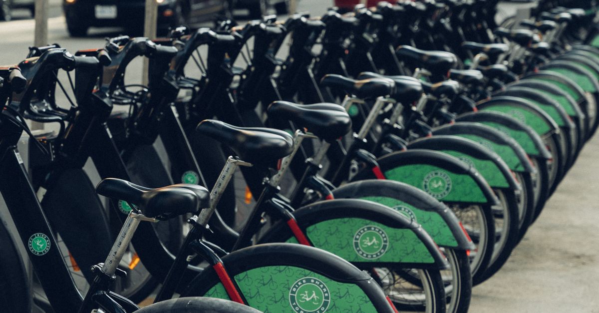 Bycycle Rent Bicycles for Rent in City · Free Stock Photo