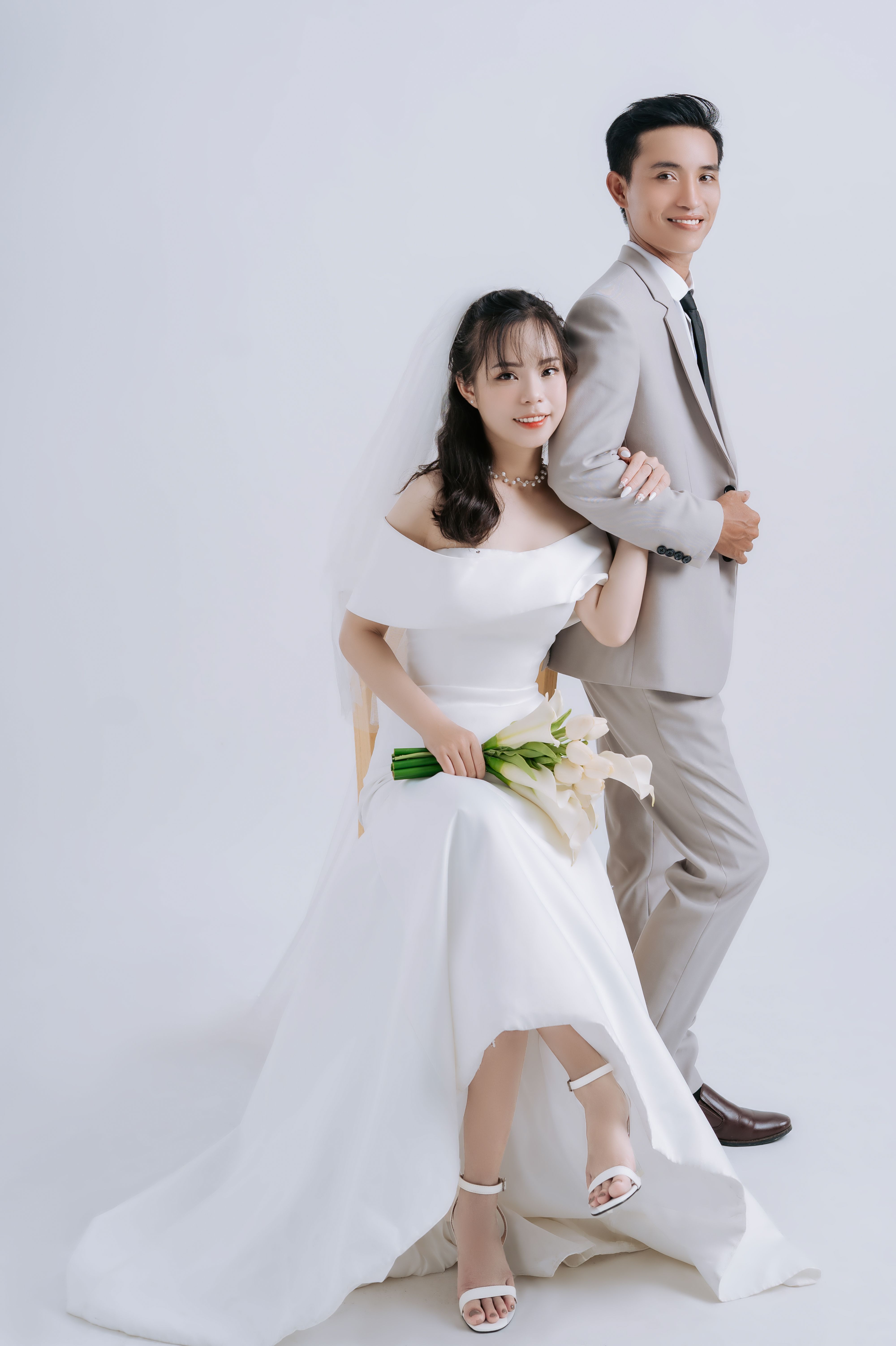 Couple Wearing Wedding Traditional Clothing · Free Stock Photo
