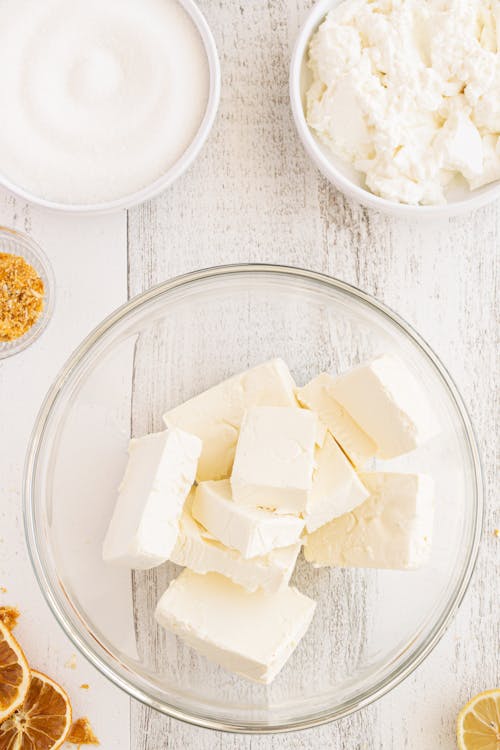 Free White Cheese on Clear Glass Bowl Stock Photo