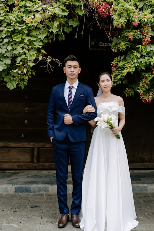 Bride Standing Beside the Groom
