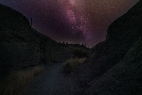 A View of a Milkyway in the Starry Night Sky