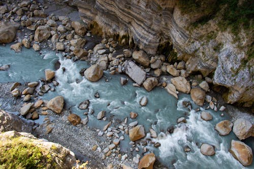 Gratis stockfoto met dronefoto, geologische formaties, keien