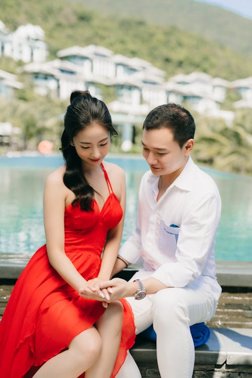 Young Couple Holding Hands 