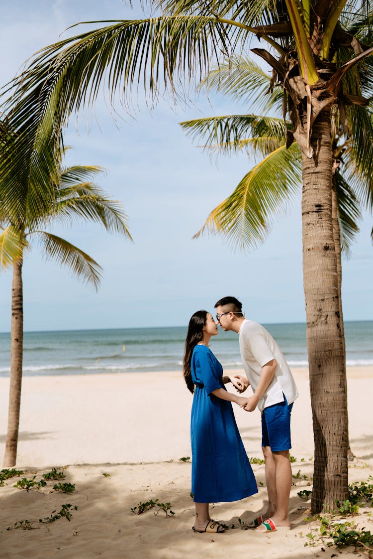 Couple At Tropical Beach