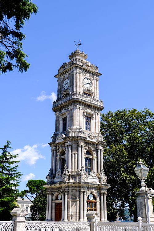 Free Discover the baroque architecture of Dolmabahçe Clock Tower in Istanbul, a stunning historic landmark. Stock Photo